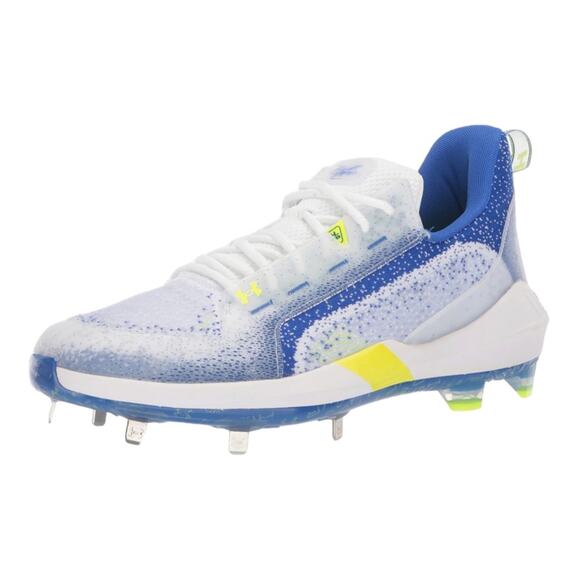 Under Armour Harper 6 Low Baseball Shoe In White 102 / Team Royal Size 14 - Picture 1 of 11